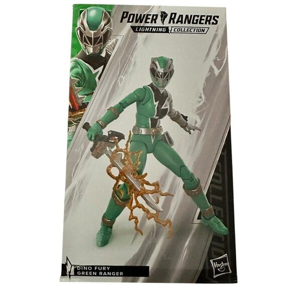 Power Rangers Green Ranger Lightning Collection Dino Fury 6" Action Figure New - Picture 1 of 5